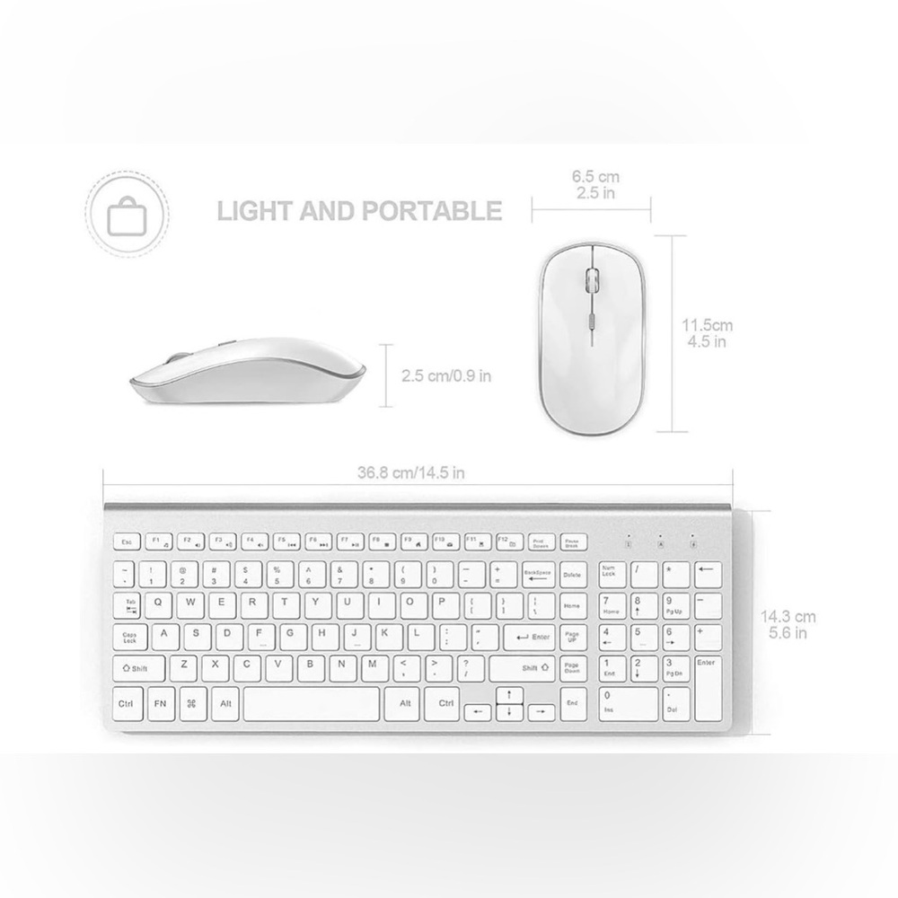 Wireless Keyboard  and Mouse ,designed ergonomic.
